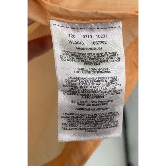 Columbia Women’s Orange 100% Nylon Sheer Jacket Sleeveless Size XL Activewear - Picture 8 of 10